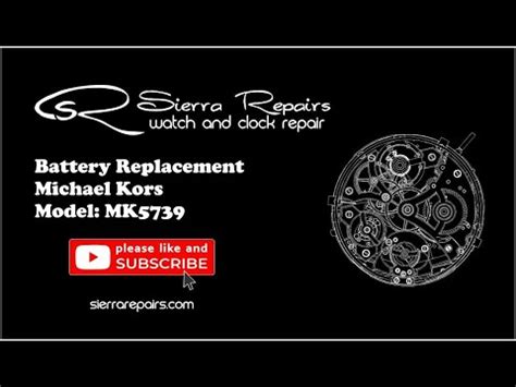 mk5739 michael kors battery|Michael Kors MK5739 Battery Replacement .